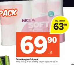 Coop Daglivs Coop Toalettpapper 24-pack erbjuda