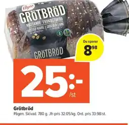 Coop Daglivs Pågen Grötbröd erbjuda