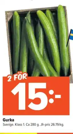 Coop Daglivs Gurka erbjuda