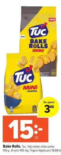 Coop Daglivs TUC Bake Rolls erbjuda