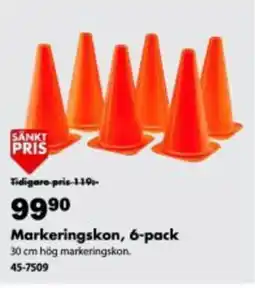 Biltema Markeringskon, 6-pack erbjuda