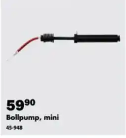 Biltema Bollpump, mini erbjuda