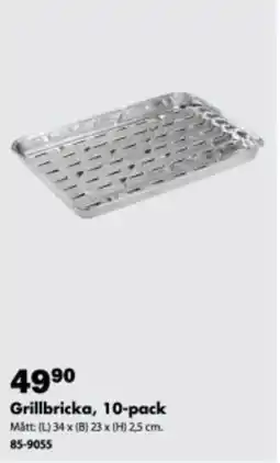 Biltema Grillbricka, 10-pack erbjuda