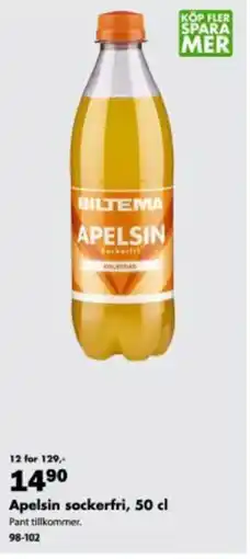 Biltema Apelsin sockerfri erbjuda