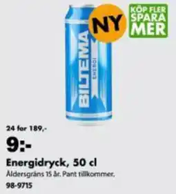 Biltema Energidryck erbjuda