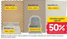 Rusta Mattor erbjuda