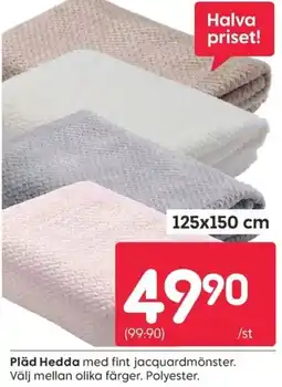 Rusta Pläd Hedda erbjuda