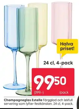 Rusta Champagneglas Estelle erbjuda