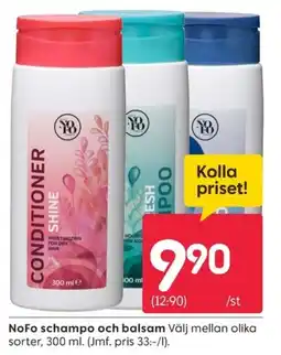 Rusta NoFo schampo och balsam erbjuda
