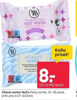 Rusta Våtservetter NoFo erbjuda