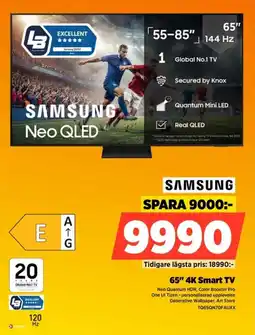 Power Samsung 65" 4K Smart TV erbjuda