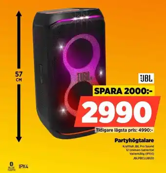 Power Jbl Partyhögtalare erbjuda