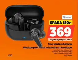 Power True wireless hörlurar Ultrakompakt fodral mindre än ett kreditkort erbjuda