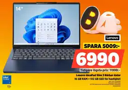 Power Lenovo IdeaPad Slim 3 Bärbar dator 16 GB RAM + 512 GB SSD för hastighet erbjuda