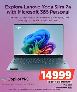 Power Lenovo Yoga Slim 7 Lysande OLED-bilder erbjuda