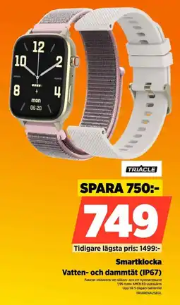 Power Triacle Smartklocka Vatten- och dammtät (IP67) erbjuda