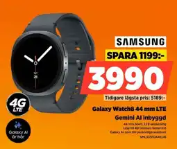 Power Samsung Galaxy Watch8.44 mm LTE Gemini Al inbyggd erbjuda