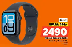 Power Authorized Reseller Watch SE 3, 40 mm alu CEL erbjuda