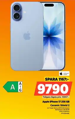 Power Authorized Reseller Apple iPhone 17 256 GB Ceramic Shield 2 erbjuda