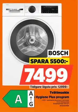 Power Bosch Tvättmaskin Hygiene Plus program erbjuda