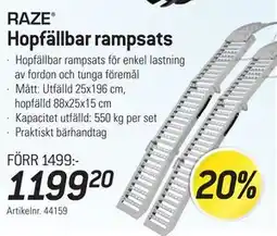 thansen RAZE Hopfällbar rampsats erbjuda