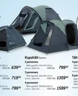 thansen Kupoltält erbjuda