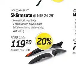thansen ingear Skärmsats till MTB 24-29 erbjuda