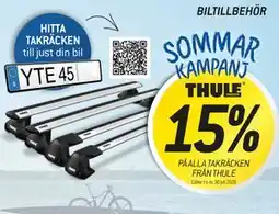 thansen 15% PÅ ALLA TAKRÄCKEN FRÅN THULE erbjuda