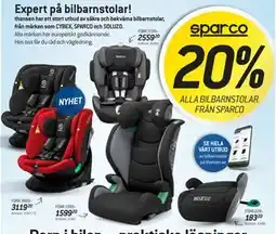 thansen ALLA BILBARNSTOLAR FRÅN SPARCO erbjuda