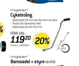 thansen ingear Cykelstång erbjuda