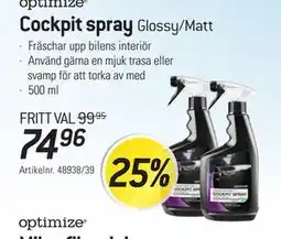 thansen optimize Cockpit spray erbjuda