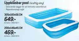 thansen Bestway Uppblåsbar pool i kraftig vinyl erbjuda