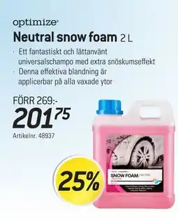 thansen Neutral snow foam erbjuda