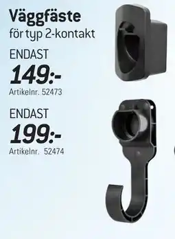 thansen Väggfäste för typ 2-kontakt erbjuda