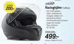 thansen Racinghjälm Fullface erbjuda