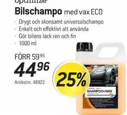 thansen optimize Bilschampo erbjuda