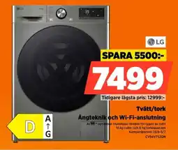 Power Lg Tvätt/tork Ångteknik och Wi-Fi-anslutning erbjuda