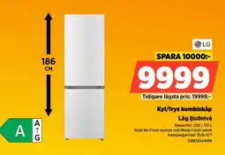 Power Lg Kyl/frys kombiskåp Låg ljudnivå erbjuda