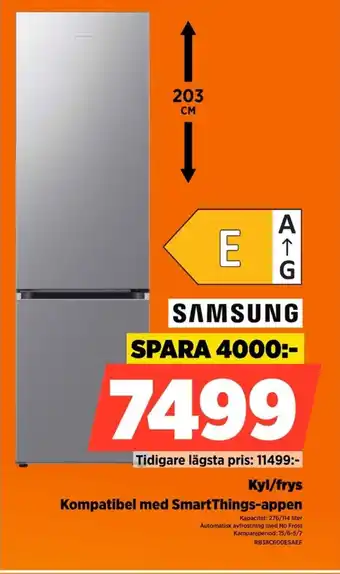 Power Samsung Kyl/frys Kompatibel med SmartThings-appen erbjuda