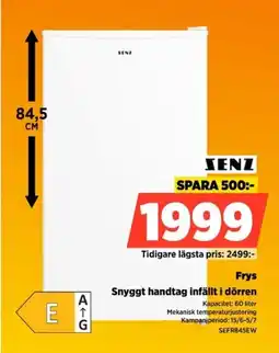 Power Senz Frys Snyggt handtag infällt i dörren erbjuda