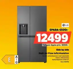 Power Lg Side by side Multi Air Flow-luftcirkulation erbjuda