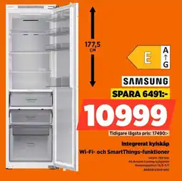 Power Samsung Integrerat kylskåp Wi-Fi- och SmartThings-funktioner erbjuda