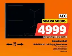 Power Aeg Induktionshäll Hob2Hood och bryggfunktioner erbjuda