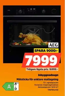 Power Aeg Inbyggnadsugn Mätsticka för enklare matlagning erbjuda