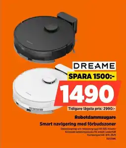 Power Dreame Robotdammsugare Smart navigering med förbudszoner erbjuda