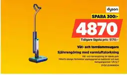 Power Dyson Våt- och torrdammsugare Självrengöring med varmluftstorkning erbjuda