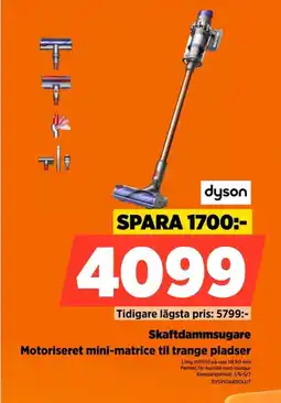 Power Dyson Skaftdammsugare Motoriseret mini-matrice til trange pladser SPARA 1700:- erbjuda