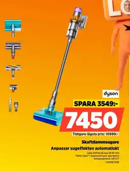 Power Dyson Skaftdammsugare Anpassar sugeffekten automatiskt erbjuda
