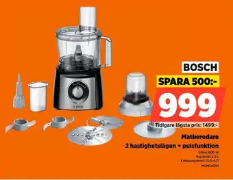 Power Bosch Matberedare 2 hastighetslägen + pulsfunktion erbjuda