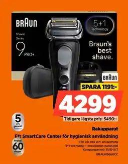 Power Braun Rakapparat Ett SmartCare Center för hygienisk användning erbjuda
